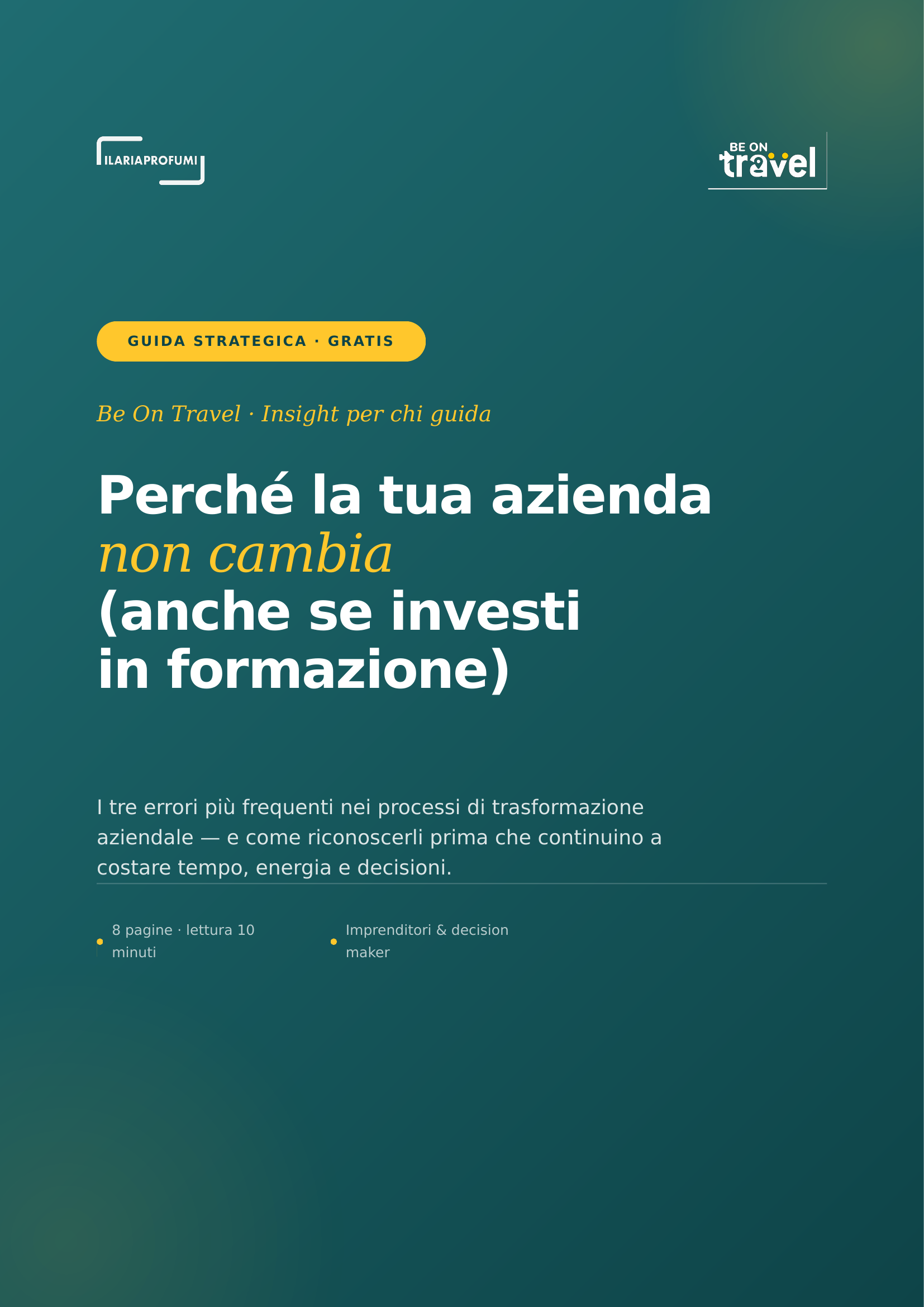 Copertina guida — Perché la tua azienda non cambia