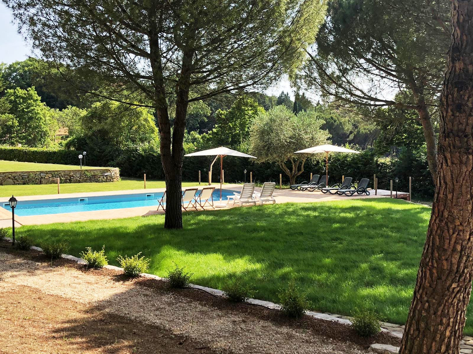 Giardino e piscina dell'agriturismo